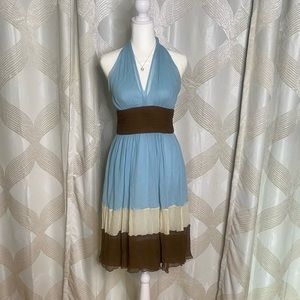 Maggy London Silk Halter Dress Size 4